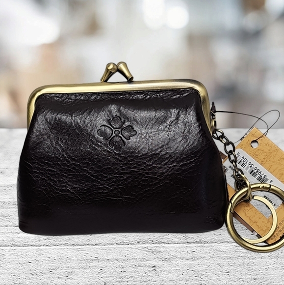 Patricia Nash Leopard/Leather Borse Coin Purse - Picture 2 of 3